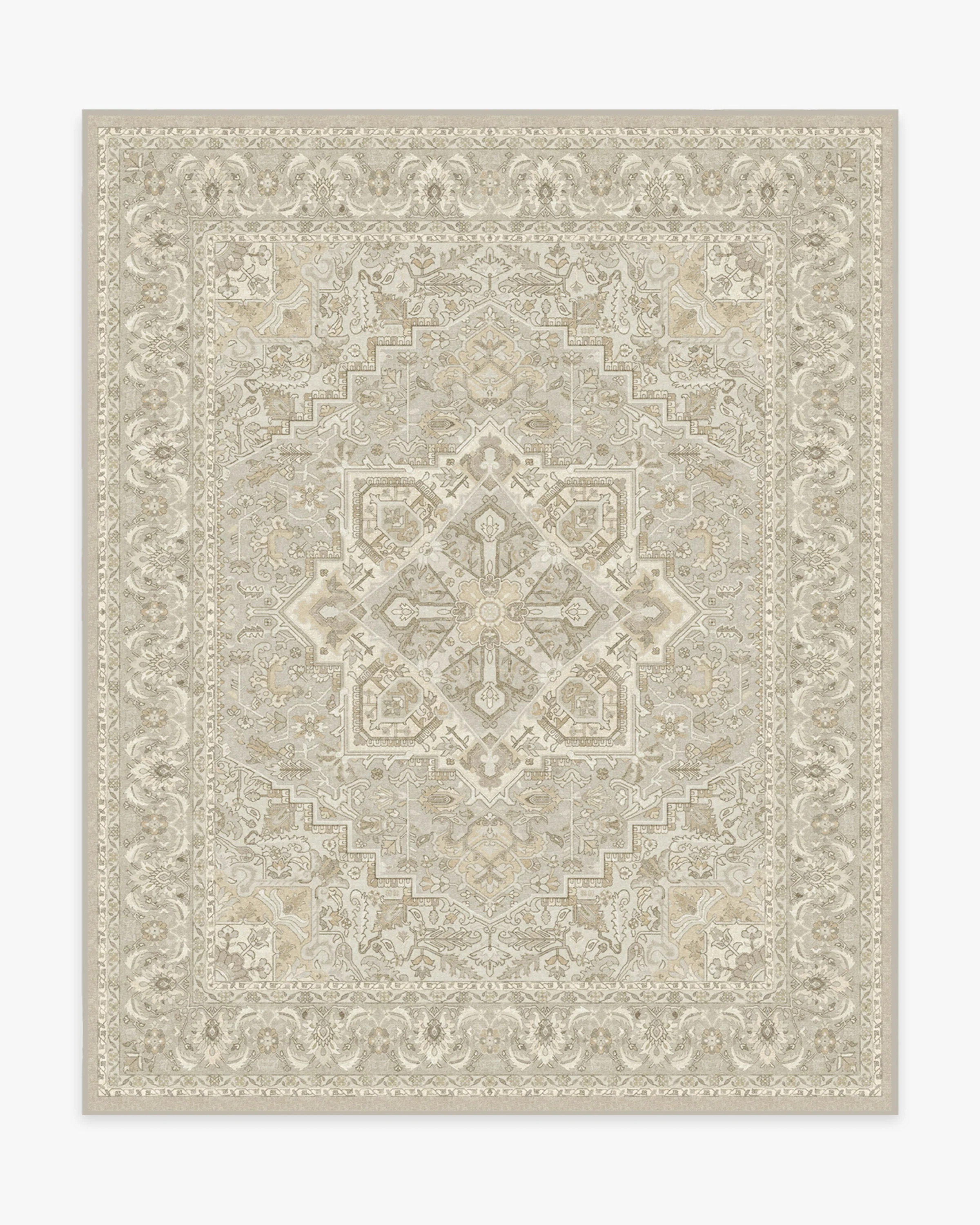 Hendesi Heriz Cream Tufted Rug | Ruggable | Ruggable