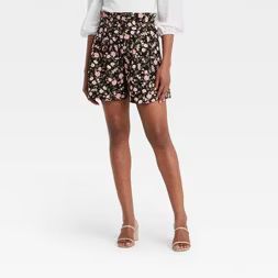 Women's Button Detail Paperbag Shorts - Who What Wear™ | Target