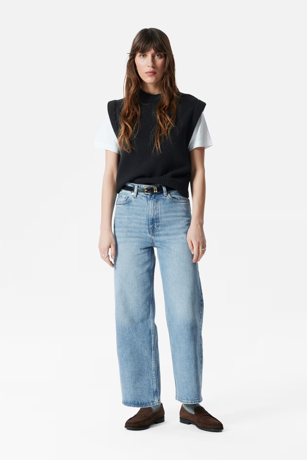 Verkürzte Jeans mit weitem Bein | H&M (DE, AT, CH, NL, FI)