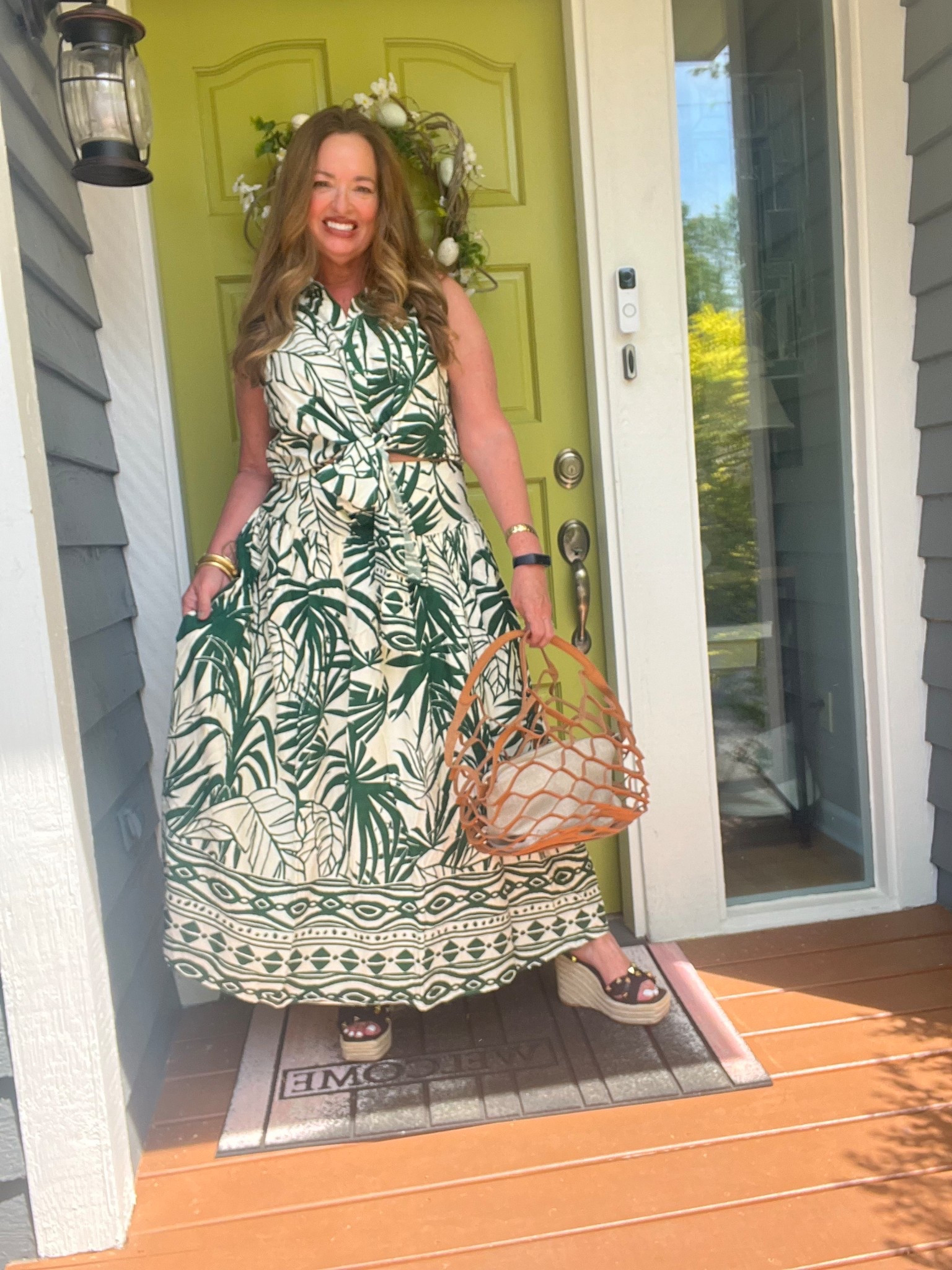 Island girl vibes in this fabulous 2 piece skirt set. The skirt has a high waist and features pockets. The sleeveless button up top has a tie sash. 

#LTKTravel #LTKSeasonal #LTKStyleTip