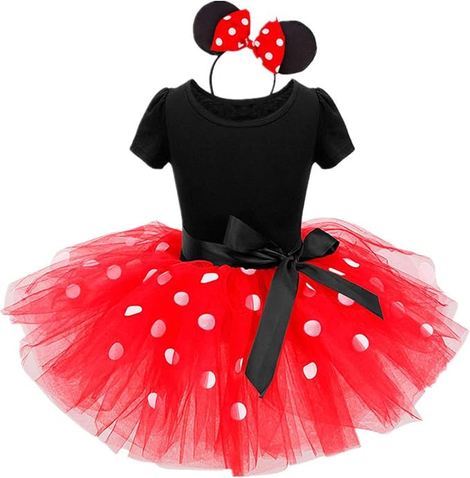 Nileafes Girls Princess Mini Mouse Costume Toddler Birthday Party Fancy Dress Up | Amazon (US)