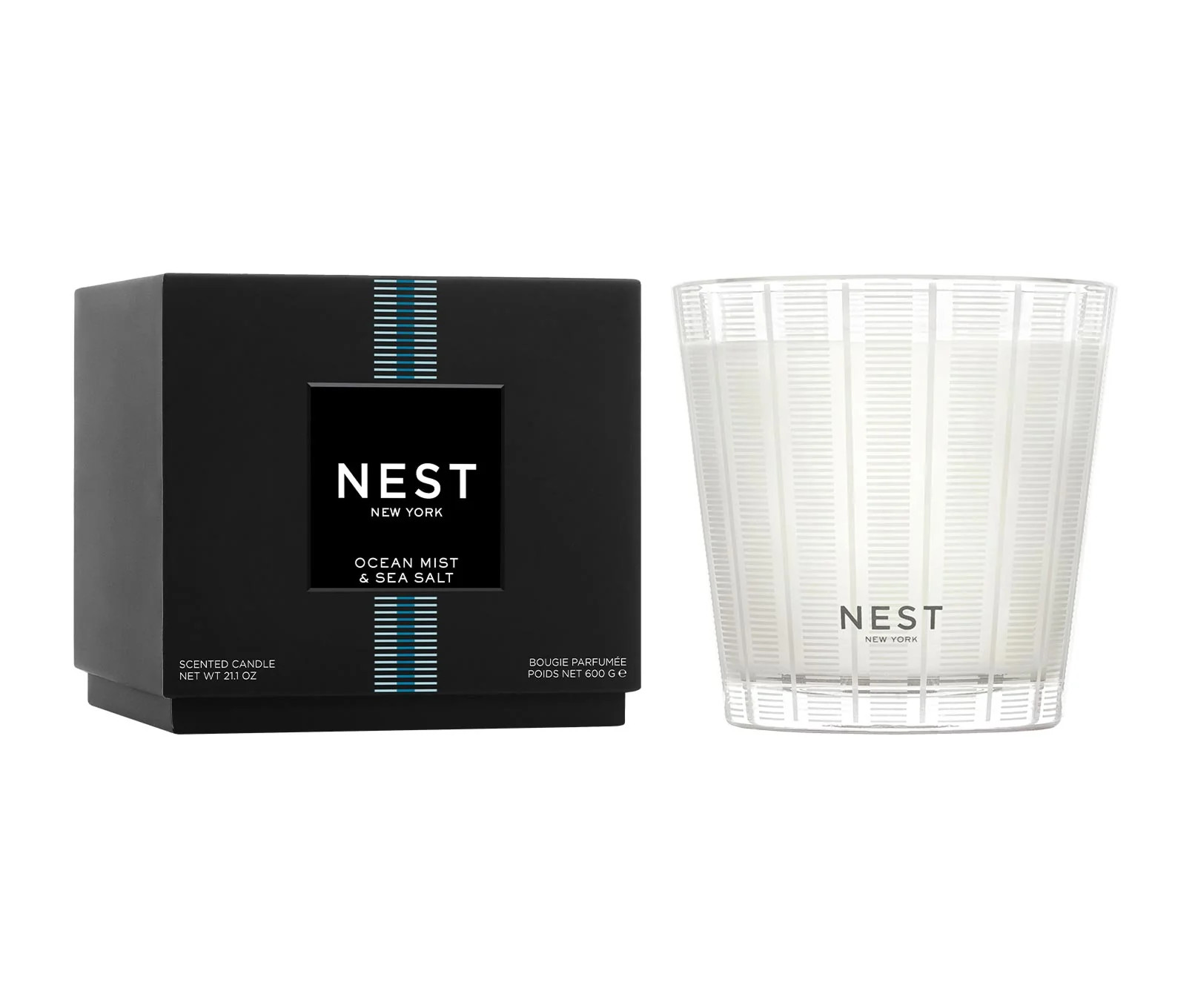 Ocean Mist &amp; Sea Salt 3-Wick Candle | NEST Fragrances