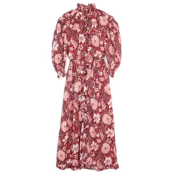 Vivien Dress, Claret Bloom | The Avenue