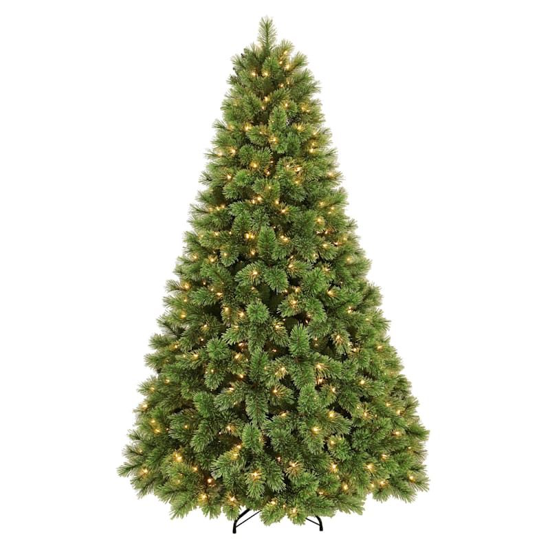 (B30) Pre-Lit Sugar Cashmere Pine Christmas Tree, 7.5' | At Home
