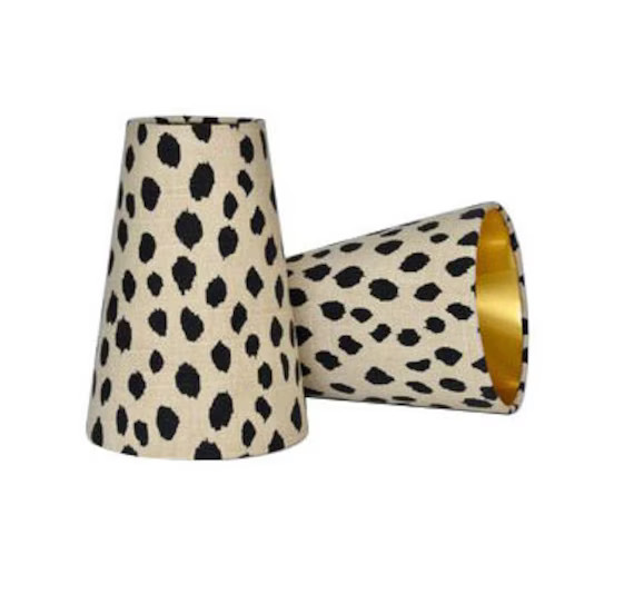 Sconce Shades Beige Black Spots Chandelier Shades-Animal | Etsy | Etsy (US)