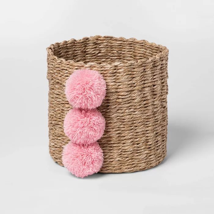 Small Paper Rope Decorative Basket Pink - Cloud Island™ | Target