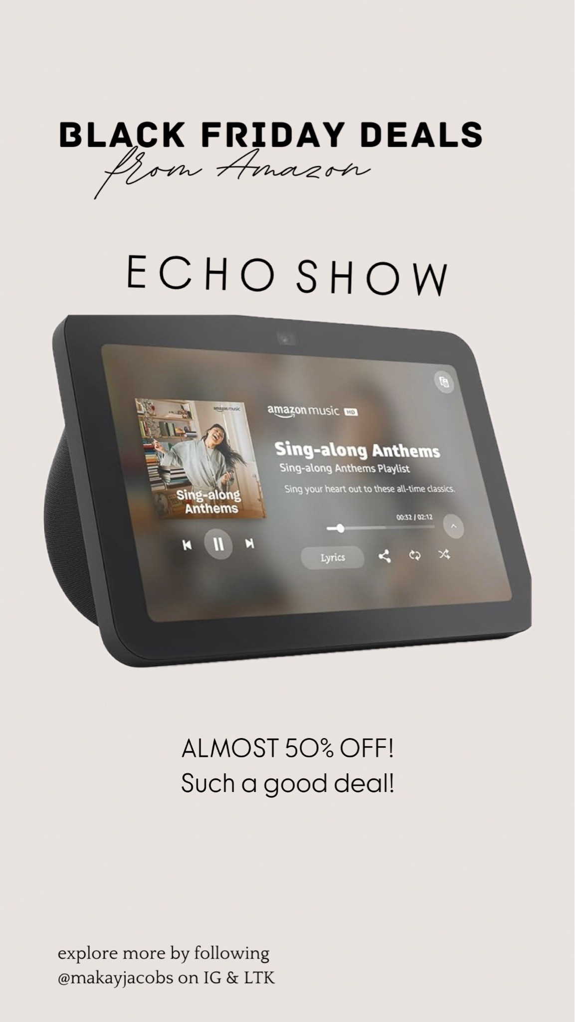 Really wanting one for our kitchen so I can listen to music or watch a show while I cook! 🙌🏻

#LTKGiftGuide #LTKFindsUnder100 #LTKCyberWeek