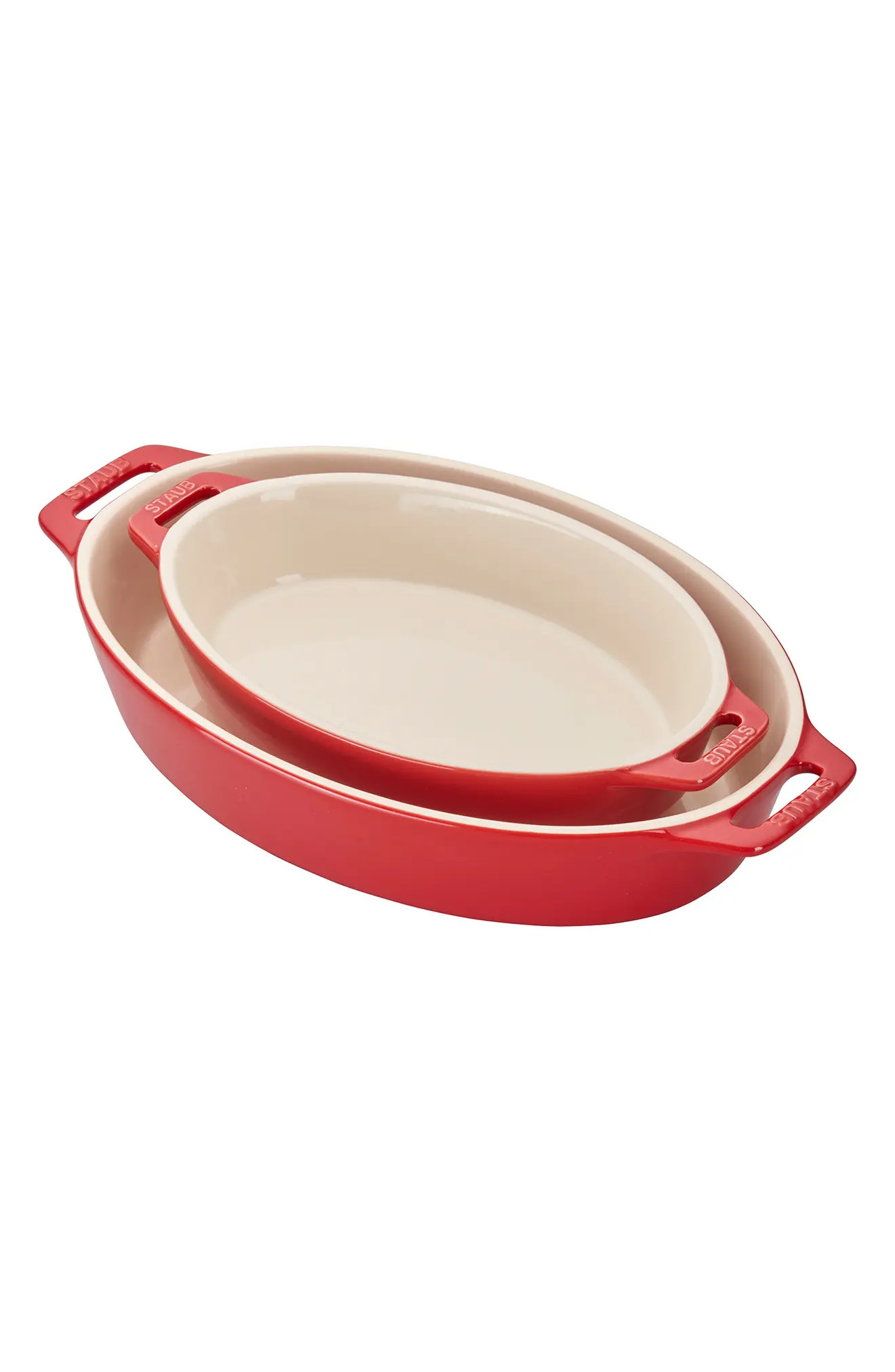Staub 2-Piece Enameled Ceramic Oval Baking Dishes | Nordstrom | Nordstrom