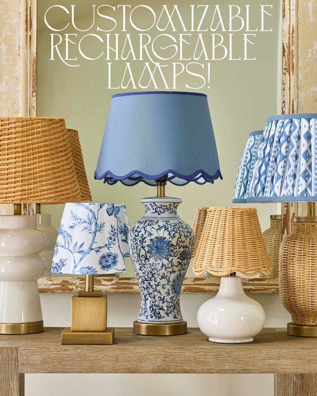 Customizable rechargeable lamps! 

 #LTKHome
