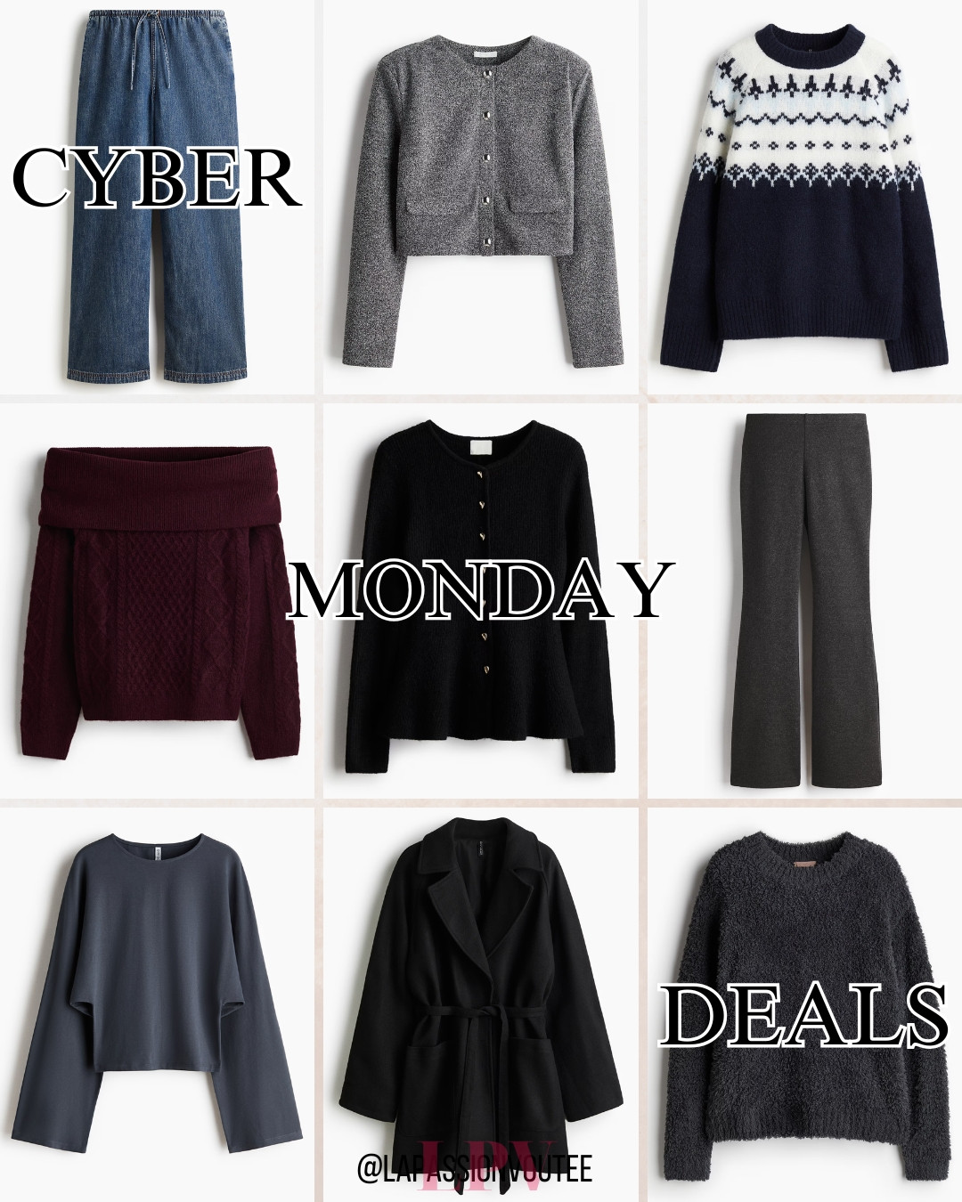 H&M showing up with up to 60% off for Cyber Monday is exactly what we needed. So many good finds at prices that make shopping fun again. Perfect for grabbing a few new pieces without going over budget. These deals are seriously worth a quick scroll 💛🛒 

 #LTKCyberWeek #LTKSaleAlert #LTKFindsUnder100