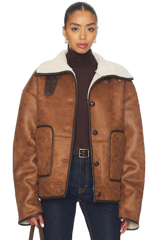 Tularosa Catie Coat in Golden Brown from Revolve.com | Revolve Clothing (Global)