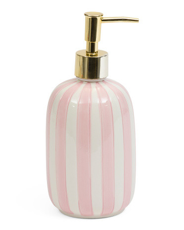 Cherry Negroni Ceramic Striped Gel Hand Soap | TJ Maxx