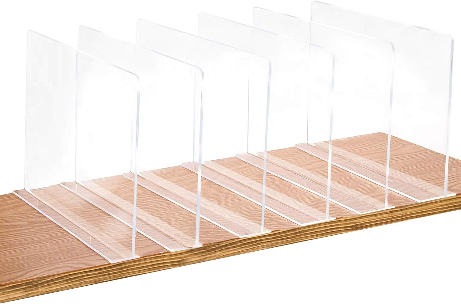 Bee Neat Clear Acrylic 11" Shelf Dividers for Closets, Clothes, Handbags, Purses, Books, Sweaters... | Amazon (US)