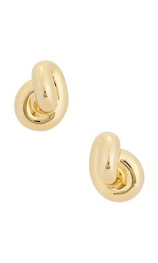 Jennifer Fisher Small Knot Stud Earrings in Yellow Gold from Revolve.com | Revolve Clothing (Global)