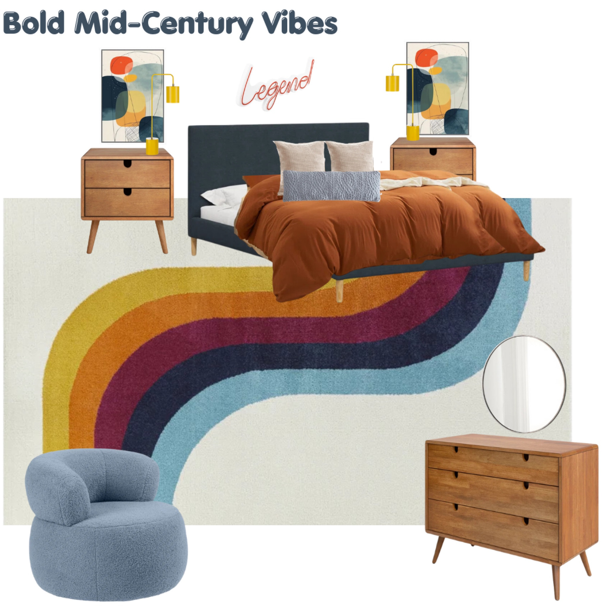 Bold, modern, and effortlessly cool! This Mid-Century Modern boys’ bedroom combines sleek lines with vibrant pops of color for a space that’s as stylish as it is functional. From striking furniture pieces to the perfect balance of bold and neutral tones, every detail was carefully curated to create a room he’ll love to grow in. #BoysRoomInspo #MidCenturyModern #BoldDesign #RoomGoals #KidsRoomDecor #ModernSpaces #InteriorStyling 

#LTKKids #LTKFamily #LTKCyberWeek