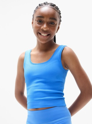 Athleta Girl Rise Above Rib Crop Tank | Athleta