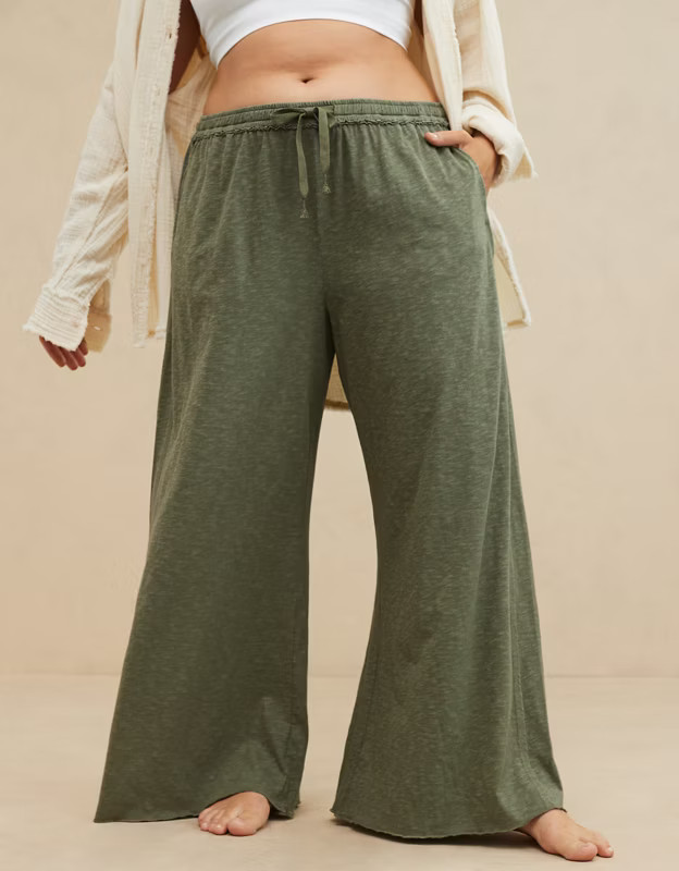 Aerie Summer House High Waisted Wide Leg Pant | Aerie