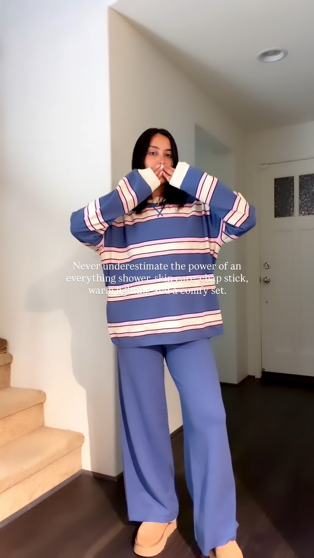 Feeling like a brand new b!shhhh 💋 

In LOOOVE w/ this set from @Aerie
Wearing size SM in both.

Aerie
Matching set
Comfy
Nighttime routine 


#LTKvlog #LTKSaleAlert #LTKselfcare