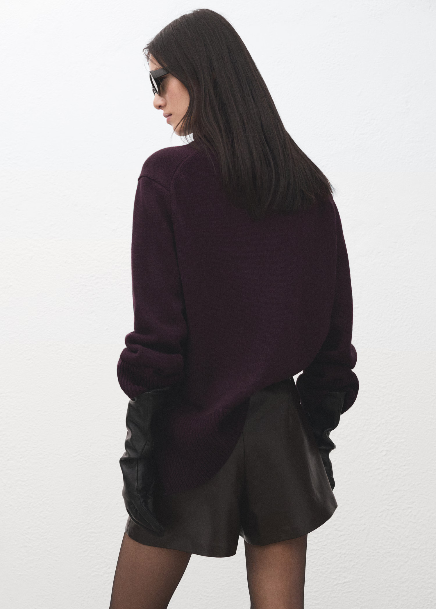 Faux-leather culottes | Mango (US/MX/AU)