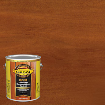 Cabot Gold Pre-Tinted Sunlit Walnut Transparent Exterior Wood Stain and Sealer in One ( 1-gallon ... | Lowe's
