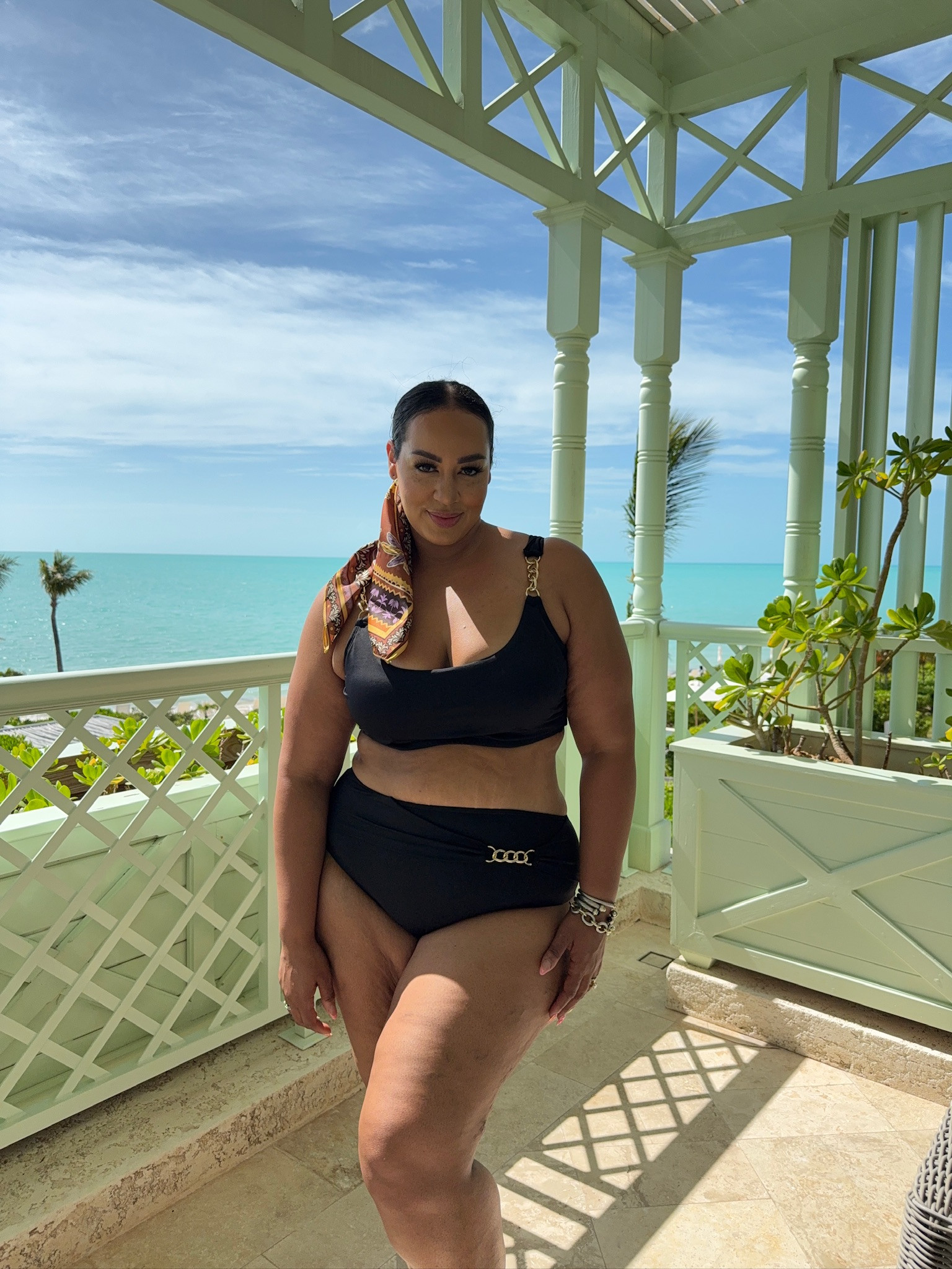 One of my faves from @swimsuitsforall 🖤 The chain detail is so chic & it comes in 2 other colors! 

 #LTKPlusSize #LTKSwim #LTKTravel