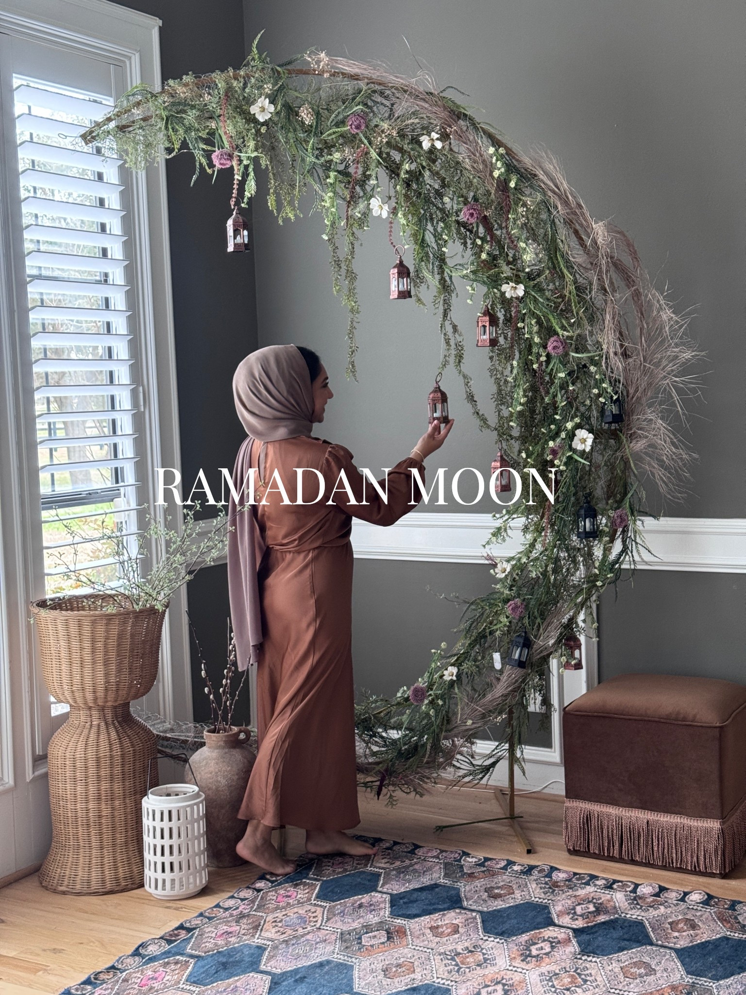 Everything I used to make this fairytale Ramadan moon! #ramadandecor #ramadandecorations 