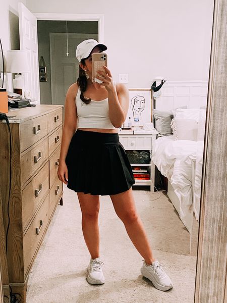 Pickleball outfit 🏓
My hat is a *kid-size! These are my favorite lightweight hat that doesn't give me a headache by pushing down on my ears

#LTKFitness #LTKshoecrush