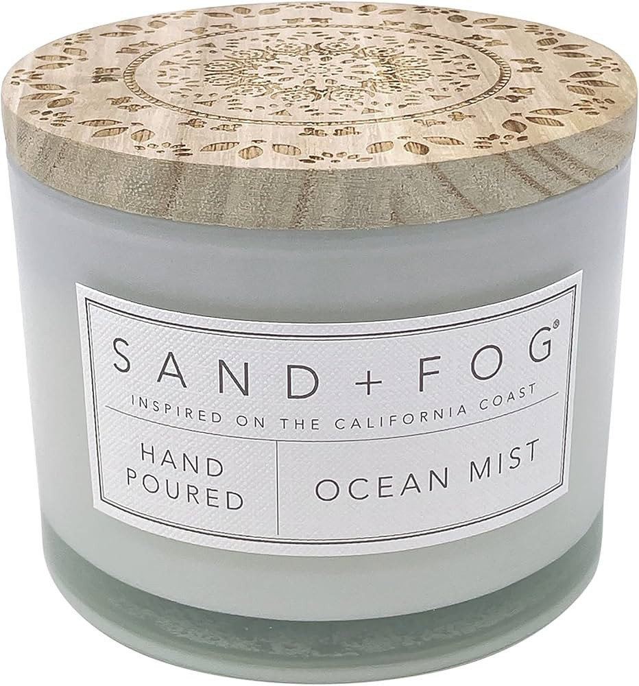Sand + Fog Scented Candle - Ocean Mist – Additional Scents and Sizes – 100% Cotton Lead-Free ... | Amazon (US)