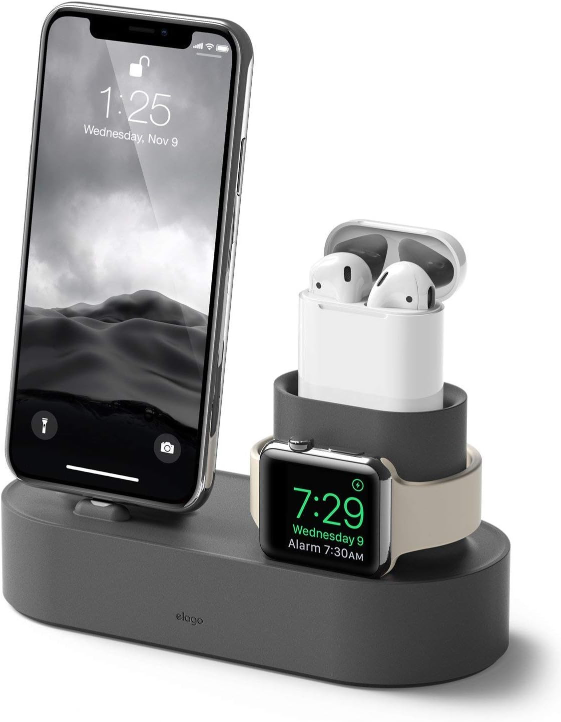 elago 3 in 1 Apple Charging Station Compatible with Apple Watch Series 7/6/SE/5/4/3/2/1, Apple Ai... | Amazon (US)