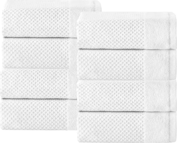 Incanto Turkish Cotton Wash Towel - White - Set of 8 | Nordstrom Rack