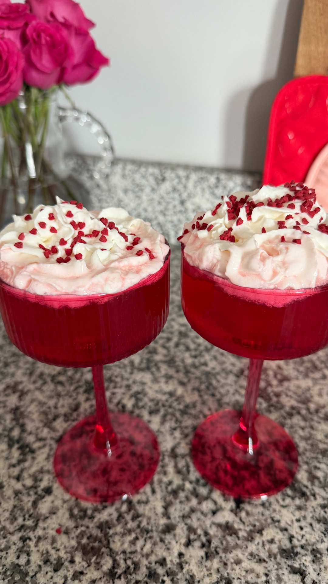 Valentine’s Day Shirley temple using @drinkolipop ♥️🍒🌹🍷 #asmr #valentinesday #pinkaesthetic #mocktails #drinktok
