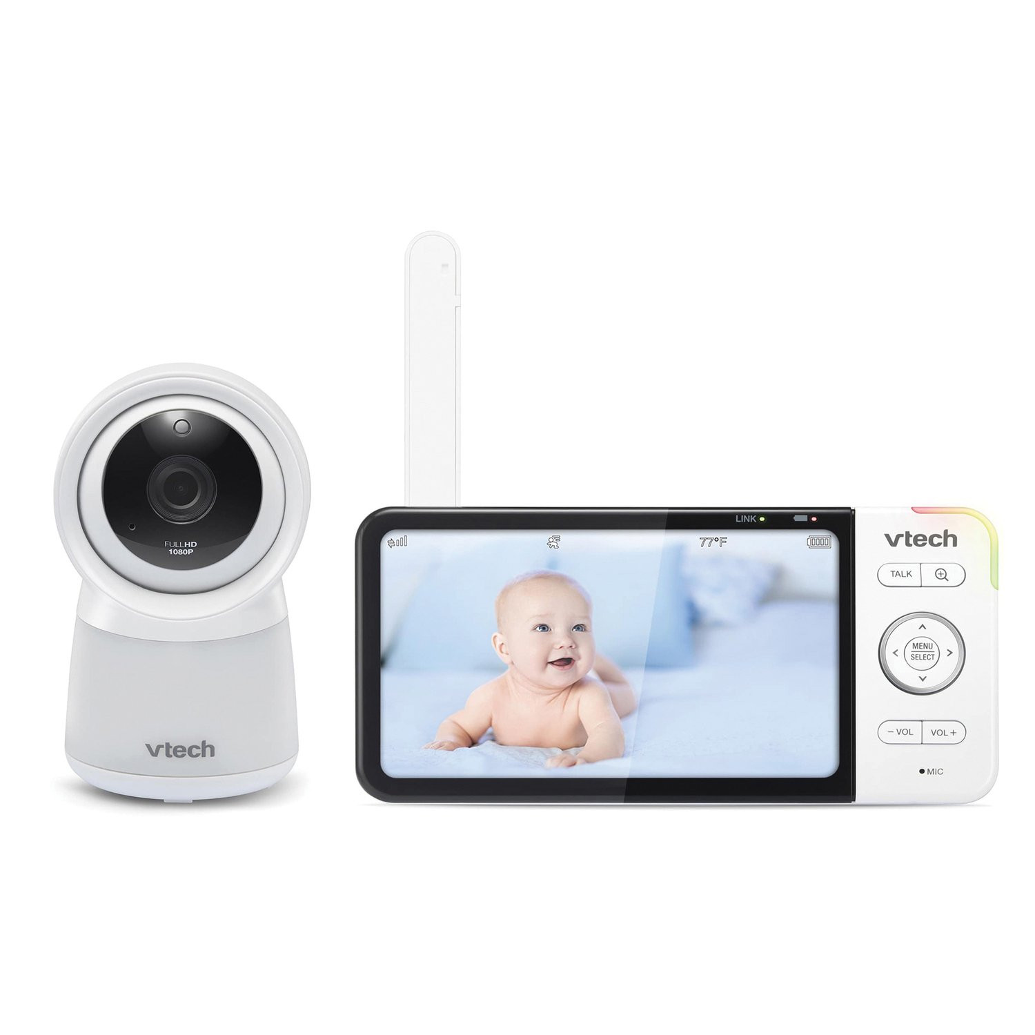 VTech RM5754HD - Baby monitoring system - wireless (Wi-Fi) - 5" LCD - 1 camera(s) | Walmart (US)