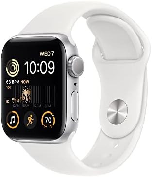 Amazon.com: Apple Watch SE (2nd Gen) [GPS 40mm] Smart Watch w/Silver Aluminum Case & White Sport ... | Amazon (US)