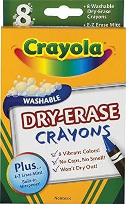 Binney & Smith Dry-Erase Crayons Classic Box of 8 | Amazon (US)