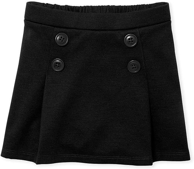 The Children's Place Girls' Toddler Uniform Ponte Knit Button Skort | Amazon (US)