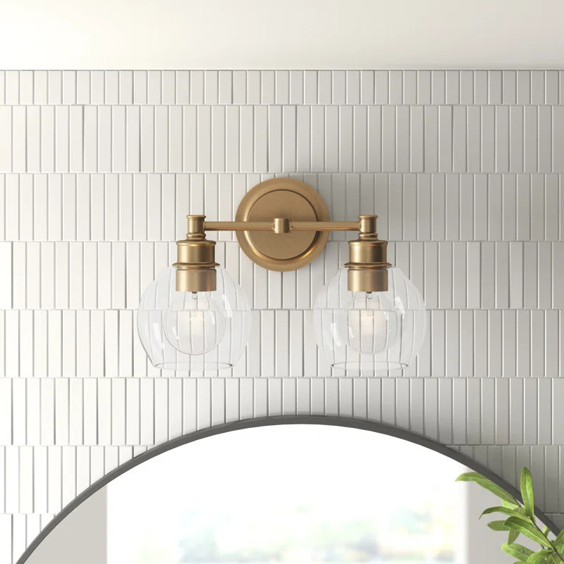 Evan 2-Light Dimmable Vanity Light | Wayfair North America