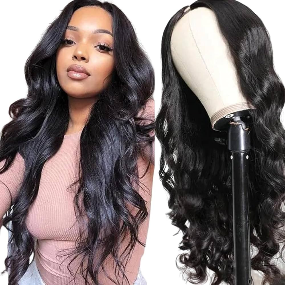 UNICE Hair U Part Human Hair Wig Body Wave for Women Brazilian Virgin Hair Glueless without Sewin... | Amazon (US)