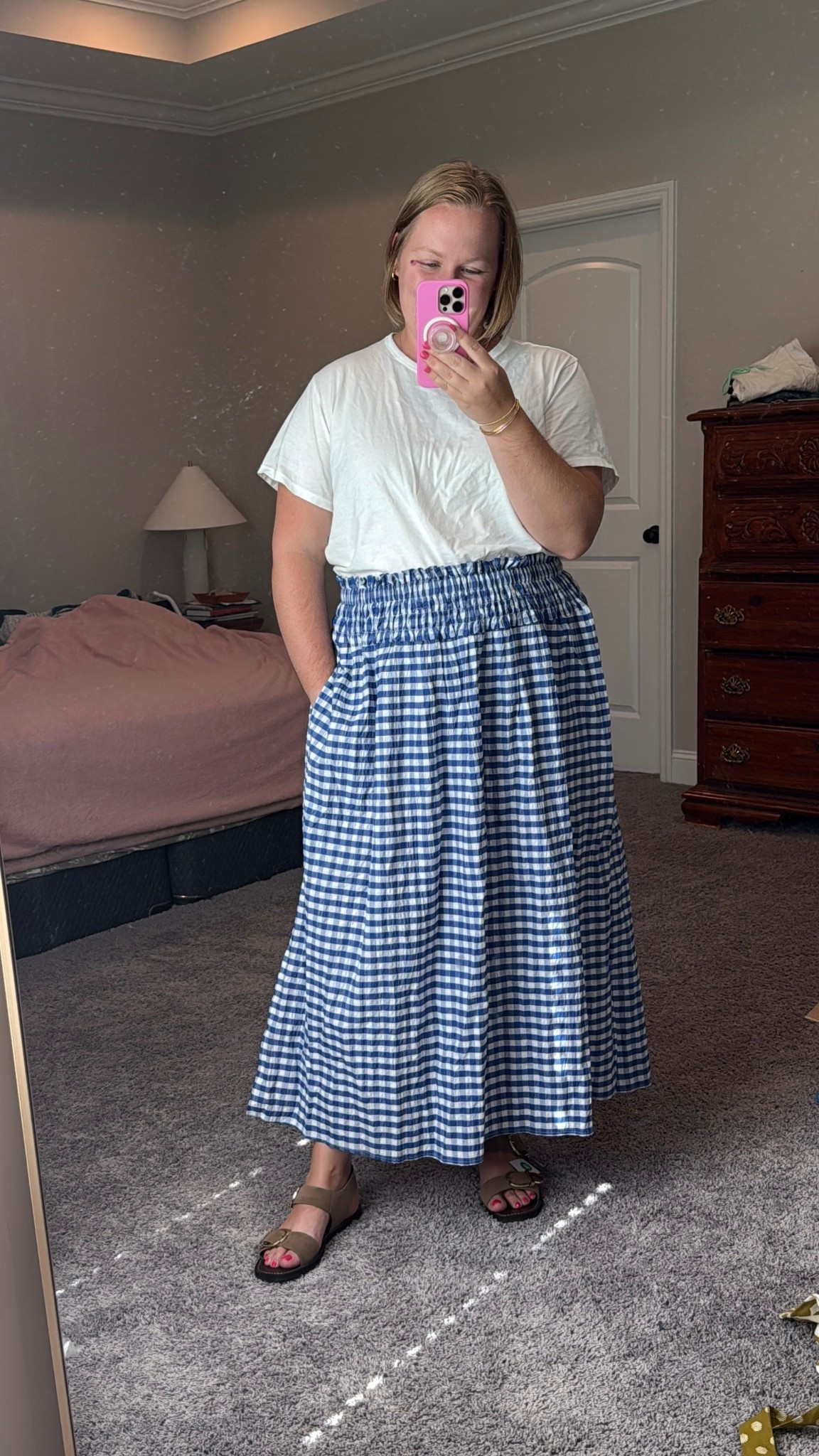 Fourth of July finds at Target, blue maxi skirt, Target sandals

#LTKFindsUnder50 #LTKMidsize #LTKSeasonal