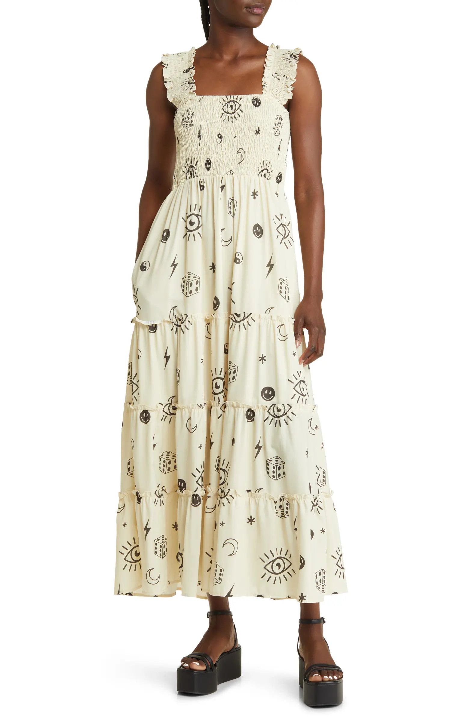 Rule Breaker Smocked Maxi Sundress | Nordstrom