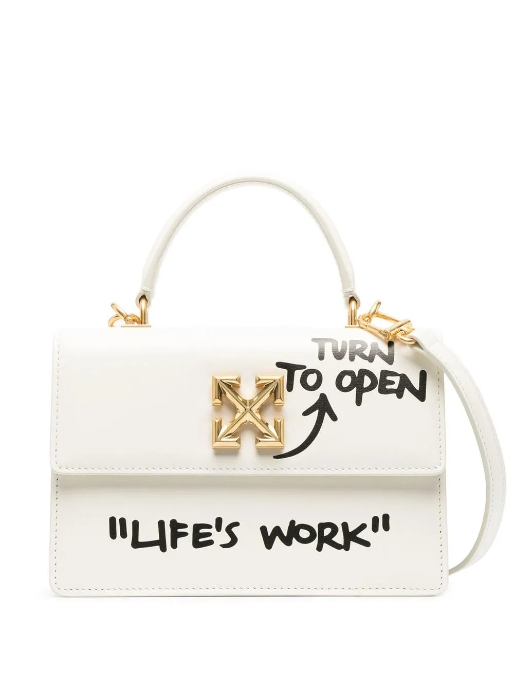 Off-White Jitney 1.4 top-handle Bag - Farfetch | Farfetch Global