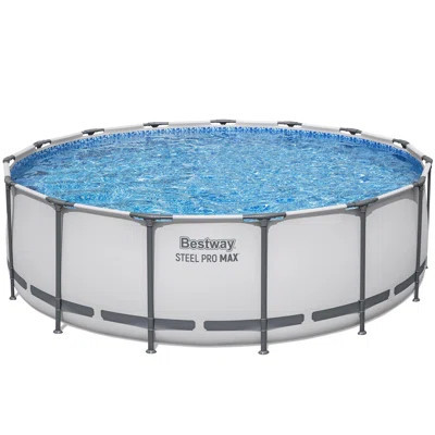 Bestway Steel Pro MAX Prismatic Stone Pool Set, Durable Construction, Easy Assembly | Wayfair North America