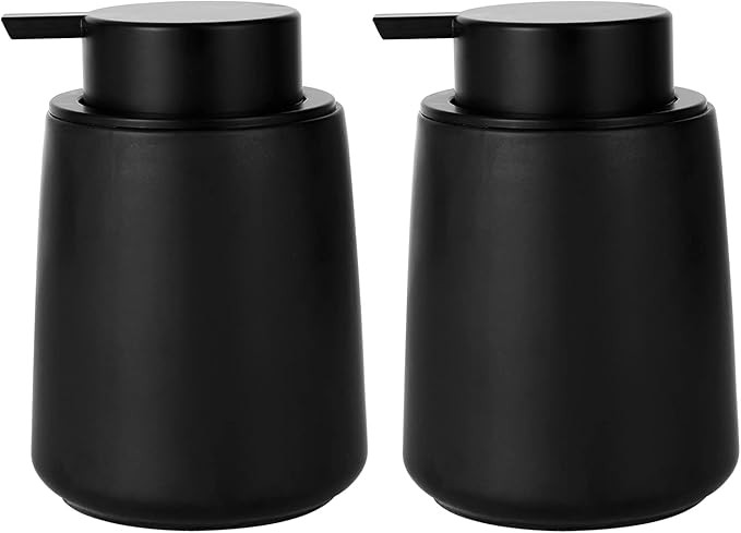 Foaming Hand Soap Dispenser Ceramic, Foam Dish Soap Dispenser for Bathroom and Kitchen Sink, Liqu... | Amazon (US)