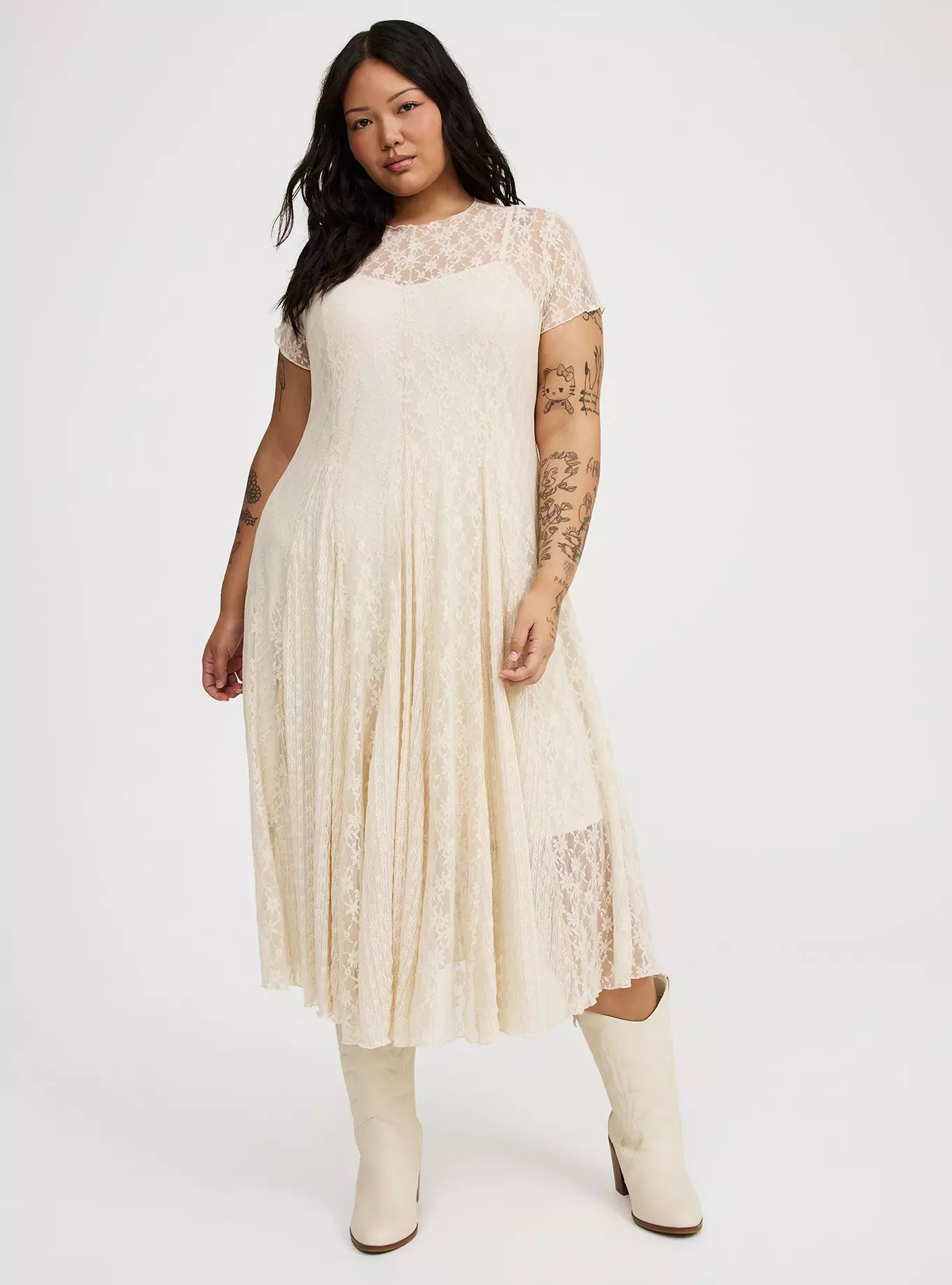 Mix Lace Maxi Dress | Torrid (US & Canada)