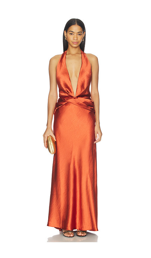 Arcina Ori Francesca Dress in Rust. Size M. Also in L, XL. | Revolve Clothing (Global)