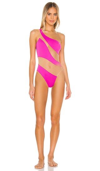X REVOLVE Snake Mesh Mio in Orchid Pink | Revolve Clothing (Global)