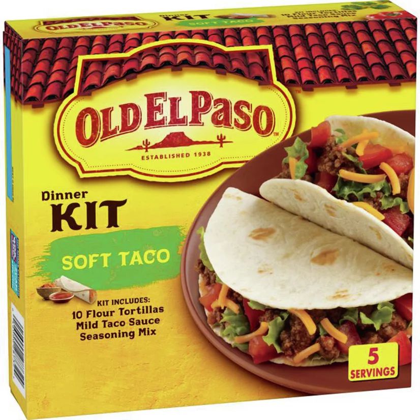 Old El Paso Soft Taco Dinner Kit, 12.5 oz | Walmart (US)