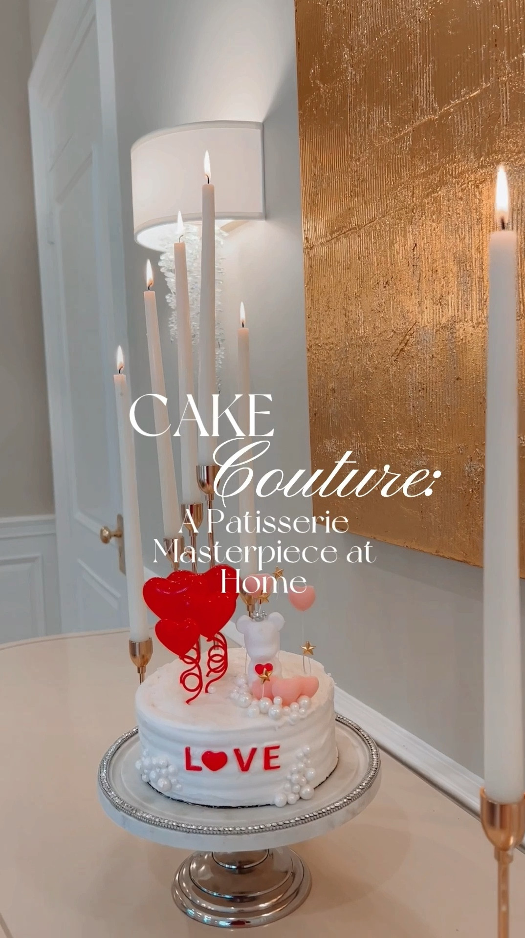 Ah, darlings, who said you need hours in the kitchen to impress? I took a humble store-bought vanilla cake and gave it the glow-up it deserved. First, I removed the original sugary decor (it didn’t meet The Finer Things standard, naturally), smoothed the top with icing, and then came the pièce de résistance—a fabulous cake topper kit! The kit features darling mini heart “balloons,” a sweet teddy bear lounging in a sea of romance, twinkling gold stars, and the letters to spell out LOVE. I added sugar pearls in cascading sizes on the sides for that extra je ne sais quoi sparkle.

The result? A chic Valentine’s Day centerpiece that took only 20 minutes to create. This, my loves, is what happens when practicality marries glam perfection. ✨
Until next time, stay fabulous and chic!

#LTKSeasonal #LTKHome