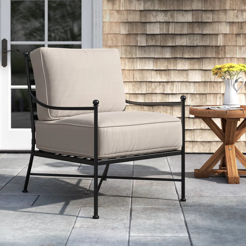 Lucier Patio Chair with SunbCushions | Wayfair North America