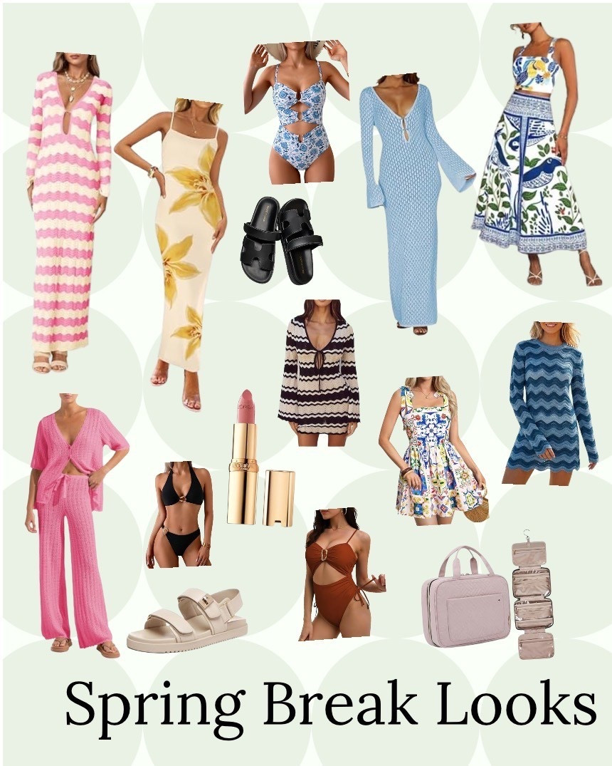 Spring break looks I’m dreaming over
Poolside
Beach
Bathing suit 
Cover up’s 

#LTKmomlife #LTKootd #LTKTravel