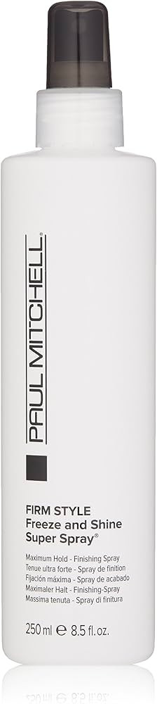 Paul Mitchell Freeze and Shine Super Hairspray, Maximum Hold, Shiny Finish Hairspray, For Coarse ... | Amazon (US)